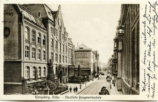 Königsberg (Pr.), Stadtkreis Königsberg Schönstraße 12 Königsberg, Baugewerkschule III Königsberg, Schulen