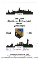Königsberg (Pr.), Stadtkreis Königsberg   Königsberg, Studentenverbindungen, Korporationen