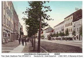 Tilsit, Stadt, Stadtkreis Tilsit Deutsche Straße  Tilsit, Deutsche Str. zwischen Wasserstr. und Packhofstr.