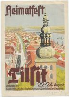 Tilsit, Stadt, Stadtkreis Tilsit  Tilsit, Postkarte zum Heimatfest 22.-24.08.1930 Tilsit, Veranstaltungen, Feste