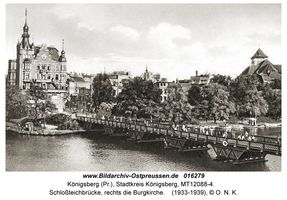 Königsberg (Pr.), Stadtkreis Königsberg   Königsberg, Schloßteichbrücke