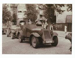 Tilsit, Stadt, Stadtkreis Tilsit  Tilsit, Thesingplatz, Militär  im Herbst 1936 I 