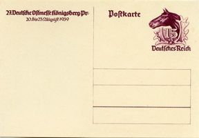 Königsberg (Pr.), Stadtkreis Königsberg  Königsberg, Deutsche Ostmesse, Postkarte III Königsberg, Ostmesse