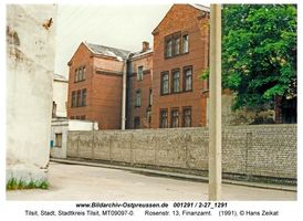 Tilsit, Stadt, Stadtkreis Tilsit Rosenstraße 13  Tilsit, südliche Innenstadt nördl. Schloßmühlenteich, östl. Teil zwischen Wasserstr. (inkl.) und Dammstr. (exkl.)