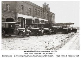 Tilsit, Stadt, Stadtkreis Tilsit Bäckergasse 1-2  Tilsit, Feuerwehr