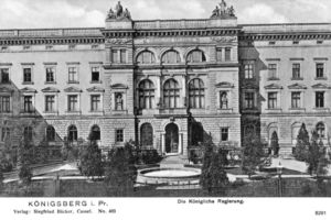 Königsberg (Pr.), Stadtkreis Königsberg Mitteltragheim 40 Königsberg, Königliche Regierung II Königsberg, Nördliche Innenstadt westlich des Schloßteiches (Tragheim)