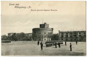Königsberg (Pr.), Stadtkreis Königsberg Litauer Wallstraße Königsberg (Pr.), Kaserne Kronprinz Königsberg, Kasernen, Militärisches