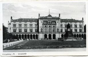 Königsberg (Pr.), Stadtkreis Königsberg Paradeplatz 1 Königsberg, Universität mit Kaiser-Wilhelm-Denkmal VIII Königsberg, Universität