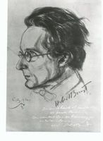 Königsberg (Pr.), Stadtkreis Königsberg  Königsberg, Herbert Brust, Komponist, Zeichnung Ostpreußische Musiker