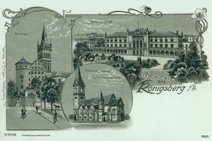 Königsberg (Pr.), Stadtkreis Königsberg  Königsberg, Sehenswürdigkeiten, Grafik I Königsberg, Stadtteil Mittelhufen