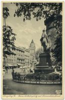 Königsberg (Pr.), Stadtkreis Königsberg  Königsberg, Kaiser Wilhelm Platz mit Bismarckdenkmal II Königsberg, Stadtteil Altstadt (Umgebung des Schlosses)
