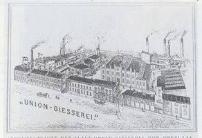 Königsberg (Pr.), Stadtkreis Königsberg Oberlaak Königsberg, Oberlaak, Gesamtansicht der Alten Union-Giesserei 