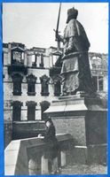 Königsberg (Pr.), Stadtkreis Königsberg Kaiser-Wilhelm-Platz Königsberg (Pr.), Kaiser Wilhelm Denkmal in der zerstörten Stadt Königsberg, Zweiter Weltkrieg und das Ende