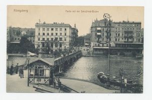 Königsberg (Pr.), Stadtkreis Königsberg  Königsberg, Schloßteich mit Schloßteichbrücke Königsberg, Schloßteich