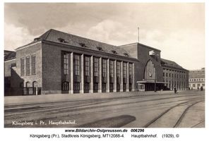 Königsberg (Pr.), Stadtkreis Königsberg Reichsplatz  Königsberg, Hauptbahnhof