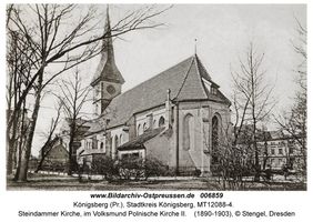 Königsberg (Pr.), Stadtkreis Königsberg Steindamm  Königsberg, Steindammer (Polnische) Kirche