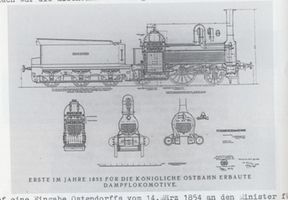Königsberg (Pr.), Stadtkreis Königsberg  Königsberg, Union Giesserei, erste 1955 erbaute Dampflokomotive Königsberg, Union-Giesserei