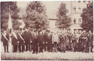 Tilsit, Stadt, Stadtkreis Tilsit Deutsche Straße Tilsit, Heimatfest 22.-24.08.1930, die Schmiedeinnung formiert sich zum Festumzug Tilsit, Veranstaltungen, Feste