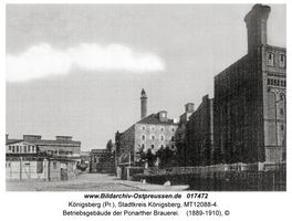 Königsberg (Pr.), Stadtkreis Königsberg Speichersdorfer Straße  Königsberg, Stadtteil Ponarth