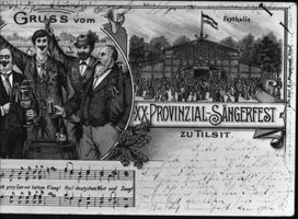Tilsit, Stadt, Stadtkreis Tilsit  Tilsit, XX. Provinzial-Sängerfest  1.-3.7. 1900 
