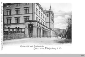 Königsberg (Pr.), Stadtkreis Königsberg Paradeplatz Königsberg, Universität mit Säulenhalle Königsberg, Universität