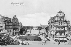 Königsberg (Pr.), Stadtkreis Königsberg Münzplatz Königsberg, Schloßteich-Panorama Königsberg, Schloßteich