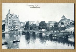 Königsberg (Pr.), Stadtkreis Königsberg Schlossteichpromenade Königsberg (Pr.), Schloßteichpartie, Brücke Königsberg, Schloßteichbrücke