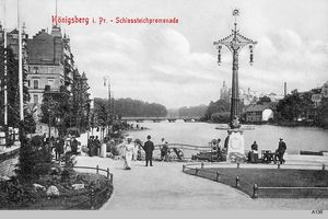 Königsberg (Pr.), Stadtkreis Königsberg Münzplatz Königsberg, Schloßteichpromenade, Münzplatz Königsberg, Schloßteich