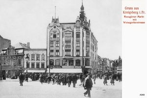 Königsberg (Pr.), Stadtkreis Königsberg  Königsberg, Roßgärter Markt, Weißgerberstraße 