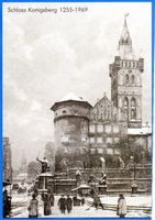 Königsberg (Pr.), Stadtkreis Königsberg  Königsberg (Pr.), Schloß mit Kaiser-Wilhelm-Platz im Winter, Gemälde Königsberg, Schloß