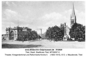 Tilsit, Stadt, Stadtkreis Tilsit Stolbecker Straße  Tilsit, Reformierte Kirche, Kriegerdenkmal