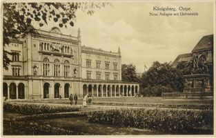 Königsberg (Pr.), Stadtkreis Königsberg Paradeplatz Königsberg (Pr.), Universität - Neue Anlagen Königsberg, Universität
