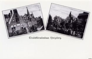 Königsberg (Pr.), Stadtkreis Königsberg  Königsberg, Elisabeth-Krankenhaus IV Königsberg, Krankenhäuser und Kliniken
