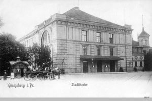 Königsberg (Pr.), Stadtkreis Königsberg Paradeplatz Königsberg, Stadttheater III Königsberg, Stadttheater