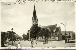 Tilsit, Stadt, Stadtkreis Tilsit  Tilsit,Stadt,  Kreuzkirche von Südwesten IX Tilsit, Kreuz-Kirche (Neue Kirche)
