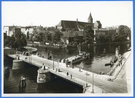 Königsberg (Pr.), Stadtkreis Königsberg  Königsberg (Pr.), Dominsel mit alter Universität und Holzbrücke IX Königsberg, Universität