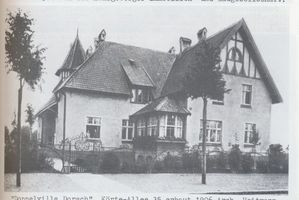 Königsberg (Pr.), Stadtkreis Königsberg Körteallee (fr. Königinallee) 35 Königsberg, Körteallee,  Doppelvilla Dorsch  Königsberg, Stadtteil Amalienau