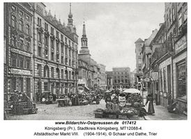 Königsberg (Pr.), Stadtkreis Königsberg Altstädtischer Markt  Königsberg, Stadtteil Altstadt (Umgebung des Schlosses)