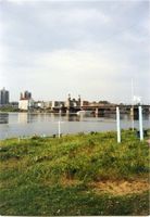 Tilsit, Stadt, Stadtkreis Tilsit  Tilsit, Blick auf die moderne Königin-Luise-Brücke vom litauischen Ufer 