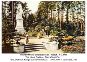 Tilsit, Stadt, Stadtkreis Tilsit   Tilsit, Park Jakobsruh, Königin-Luise-Denkmal