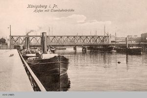 Königsberg (Pr.), Stadtkreis Königsberg  Königsberg, Eisenbahnbrücke Königsberg, Außenhafen (bis zum Hauptzollamt)