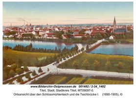 Tilsit, Stadt, Stadtkreis Tilsit   Tilsit, Teichbrücke