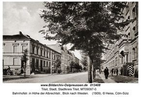 Tilsit, Stadt, Stadtkreis Tilsit Bahnhofstraße  Tilsit, Bahnhofsviertel (Kleffelstr., südl. der Stolbecker Str., Dragonerstr., Bahnhofstr.)