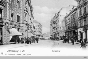 Königsberg (Pr.), Stadtkreis Königsberg  Königsberg, Bergplatz, Blick zum Roßgärter Markt 