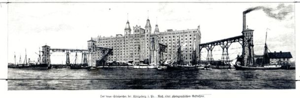 Königsberg (Pr.), Stadtkreis Königsberg  Königsberg, Alter Silospeicher am Hafenbecken 4 III Königsberg, Speicher im Außenhafen