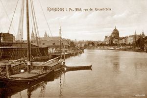 Königsberg (Pr.), Stadtkreis Königsberg  Königsberg, Blick von der Kaiserbrücke 