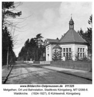 Metgethen, Ort und Bahnstation, Stadtkreis Königsberg