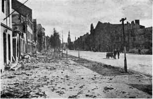 Tilsit, Stadt, Stadtkreis Tilsit  Tilsit, Deutsche Straße im September 1944 Tilsit, Zweiter Weltkrieg und das Ende