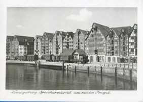Königsberg (Pr.), Stadtkreis Königsberg  Königsberg (Pr.), Hundegatt, Speicher an der Lastadie IV Königsberg, Pregel