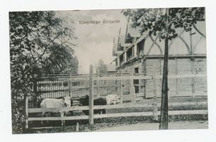 Königsberg (Pr.), Stadtkreis Königsberg Hufenallee Königsberg (Pr.), Tiergarten, Rinder- und Zebragehege Königsberg, Tiergarten